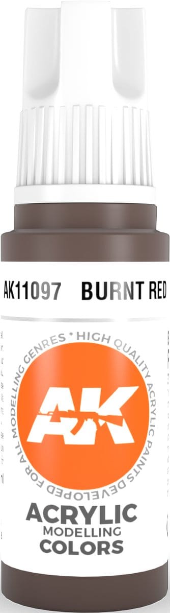 Burnt Red Acrylic Modelling Color - 17ml - AK-11097