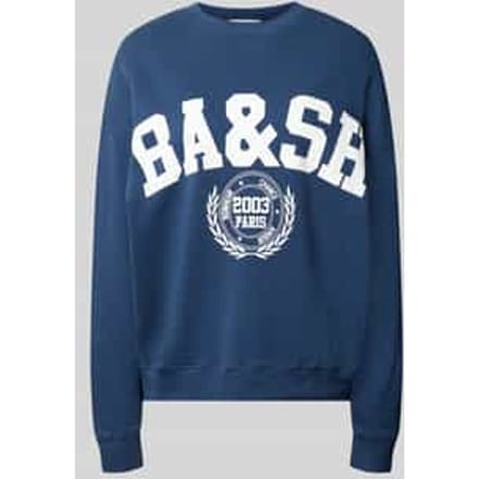 Sweatshirt met labelprint model 'BENJAMIN'