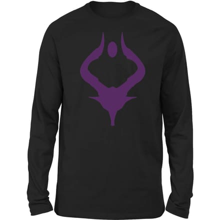 Magic The Gathering Bolas Purple Silhouette Men's Longsleeve T-Shirt - Black - M