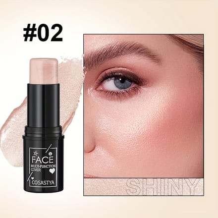 Maquillage Visage Contouring Stick Bronzer Enlumineur Multifonctionnel Éclaircissant Blush Stick Maquillage Visage Cosmétiques