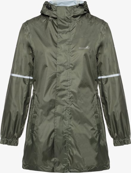 Mountain Peak dames regenparka groen - Maat S - Met capuchon - Ritssluiting