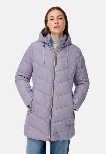 camel active Gewatteerde jas met afneembare capuchon - Maat womenswear-46 - Paars