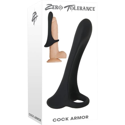 Evolved - Cock Armor Vibrerende Cockring - Zwart