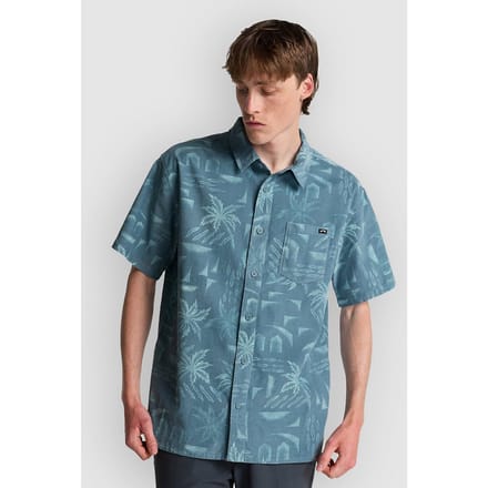 Billabong Solana Cord Overhemd Met Korte Mouwen Blauw S Man
