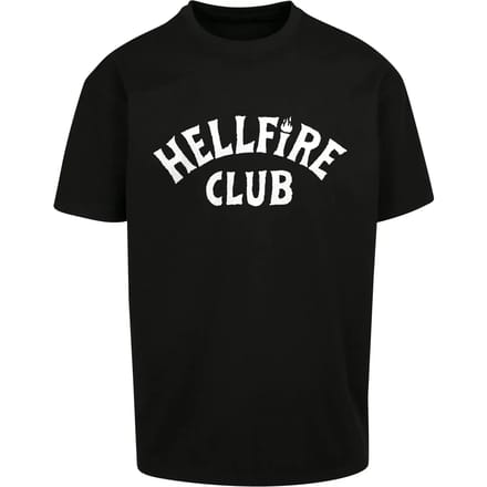 Oversized T-shirt Merchcode Stranger Things Hellfire Club Heavy