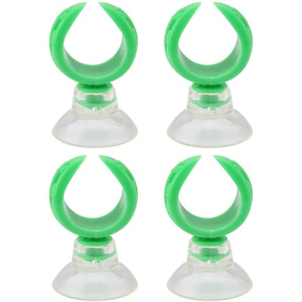 Aquarium Vis Tank Zuignap Clips Luchtleiding Buis Houders Klemmen(Groen Binnendiameter 17.6mm) white