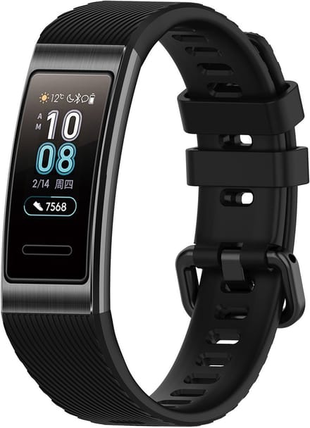 Geschik voor Huawei Band 3/3 Pro/4 Pro horlogeband Zwart