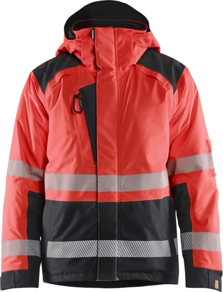 Blaklader 4455-1987 Winterjas High Vis - High Vis Rood/Zwart - 4XL
