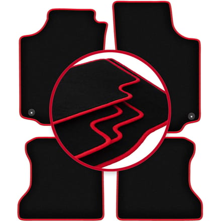 CARLUX-RED automatten voor: Opel Combo C combivan (2001-2011)