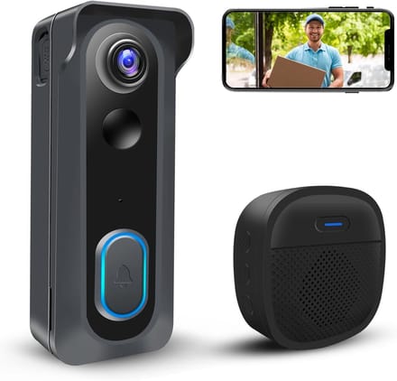 Videodeurbel Camera - Slimme Wifi Deurbel - Veiligheid Thuis - Ingebouwde Klok - 1080P HD