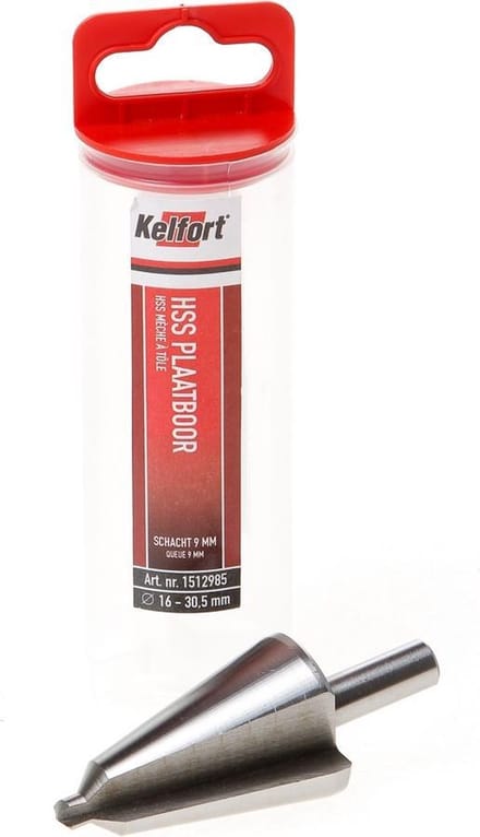 Kelfort Plaatboor HSS 16-30.5mm