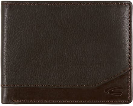 camel active Leren Portemonnee Stone Jeans Wallet Brown Donkerbruin