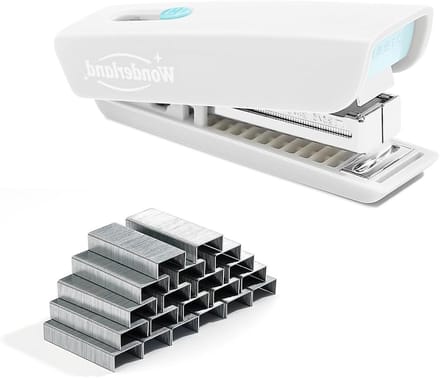 Mini Nietmachine - Kleine Nietmachine - Papier Binden - Met Nietjesverwijderaar - 8.4 x 2.5 cm - Wit