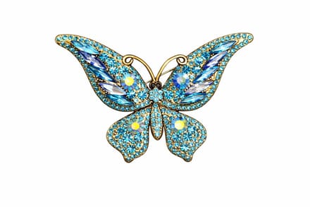 Vlinderbroche - Elegante Broche met Kristallen | Twinolo