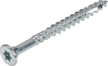 Dynaplus - Constructieschroef - Torx 40 platkop - 8,0 x 80mm - Verzinkt - Deeldraad (50 stuks)