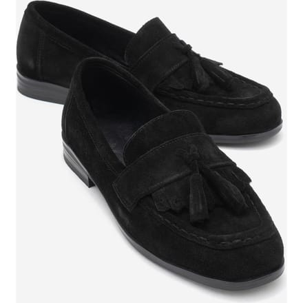 Lupen Leren Kwast Loafer Dames