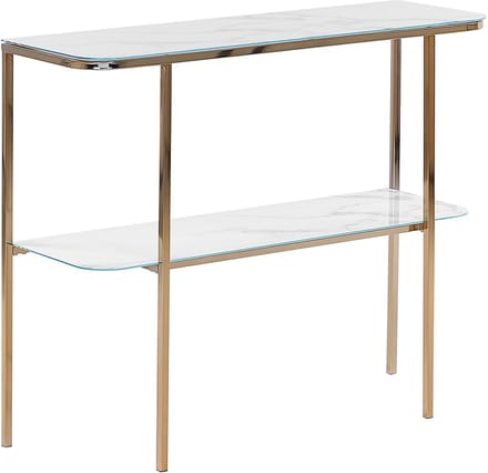 CALVERT - Consoletafel - Wit - Veiligheidsglas