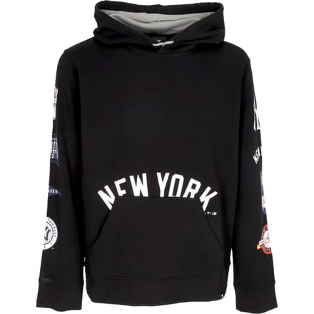 Herenhoodie Mlb Fundamentele Pullover-hoodie Neyyan Zwart/steengrijs