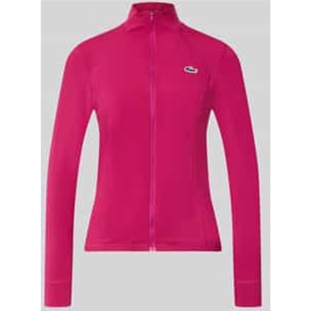 Slim fit trainingsjack met logopatch