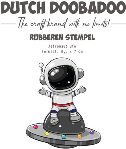 DDBD Rubber stamp Astronaut Ufo