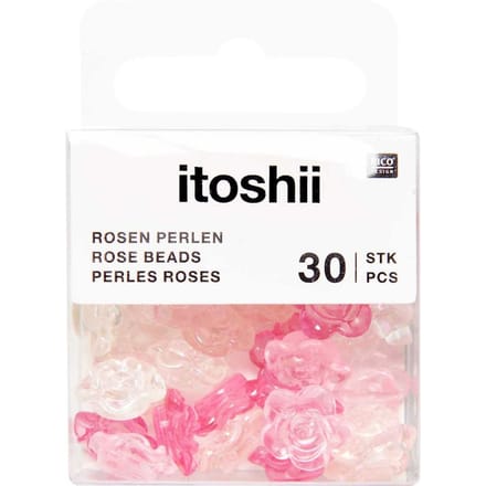 itoshii Kralen, Rozen - Transparante mix