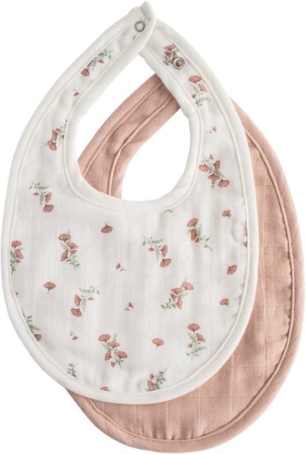 Mushie Mousseline Slab - Blush / Pink Floral