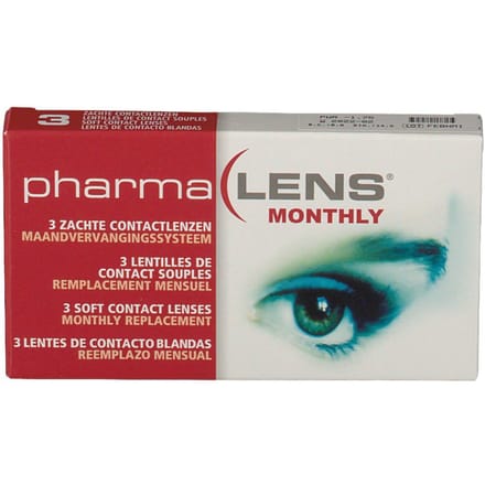 PharmaLens Maandlenzen -1.75 3 Contactlenzen
