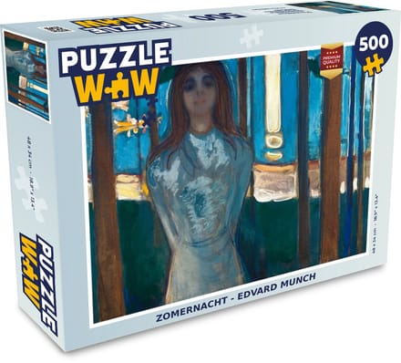 Puzzel Zomernacht - Edvard Munch - Legpuzzel - Puzzel 500 stukjes