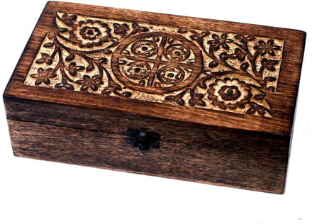 Opbergbox 24 + 1 vakken hout - Etherische olie - Sieradendoos - Organizer
