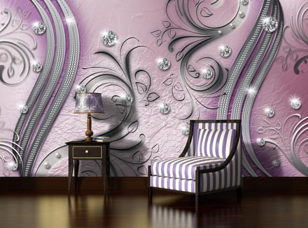 Pattern Abstract Ornament Leaves Photo Wallcovering