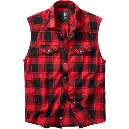 Mouwloos geruite shirt Brandit