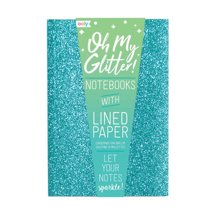 Oh My Glitter! Notebooks: Aquamarine & Sapphire - Set of 3 (4 X 5.75)