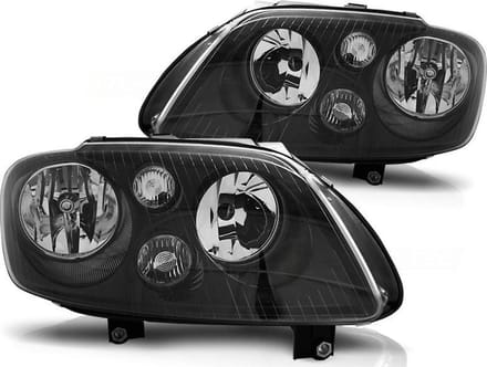 Koplampen VW TOURAN 02 03-10 06 / CADDY ZWART
