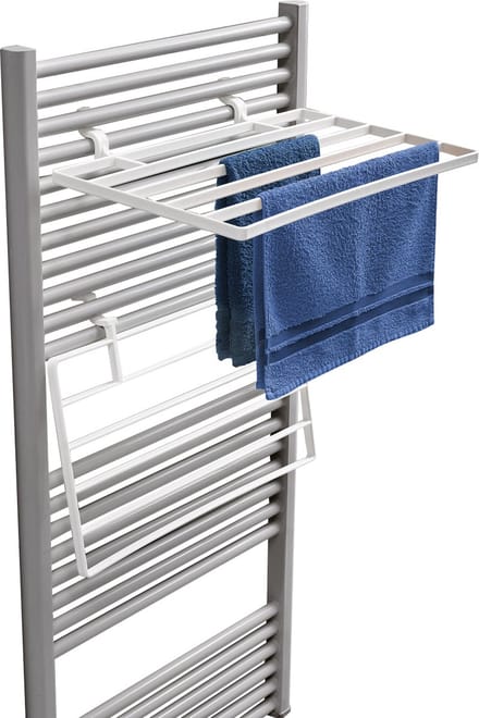 Papillon Droogrek - Handdoekrek voor Design Radiator - 51x32 CM - Wit