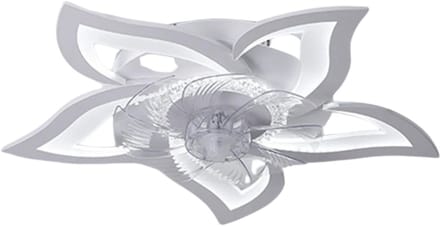 Nivard Plafondventilator - Met Verlichting - Plafond Ventilator - Met Lamp - Plafonniere Met Ventilator - Met Licht - Wit