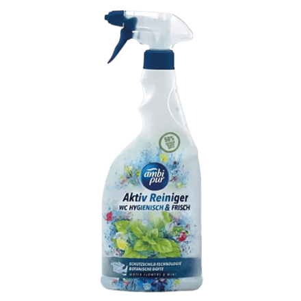 Ambi Pur WC Active Hygienic Fresh Waters & Mint Toiletreiniger Spray - 750 ml
