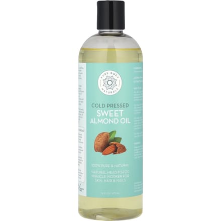 Pure Body Naturals, huile d'amande douce, 473 ml (473ml) white