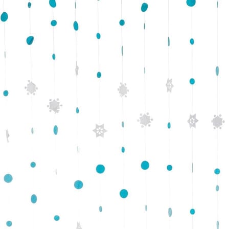 2LIF Snowfall Blauw Draadgordijn deur - 90 x 250 cm