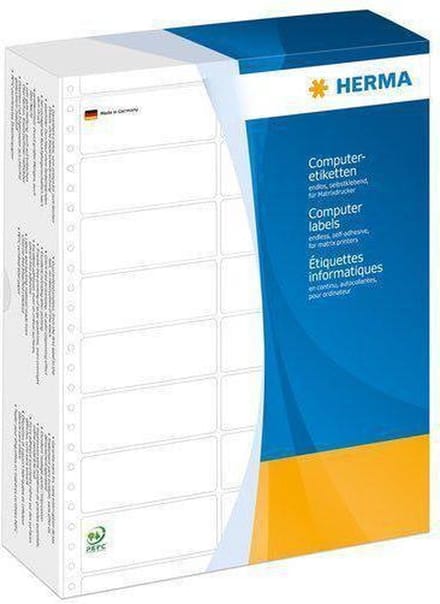 HERMA Computeretiketten wit 50,8x23 mm Papier 24000 St.