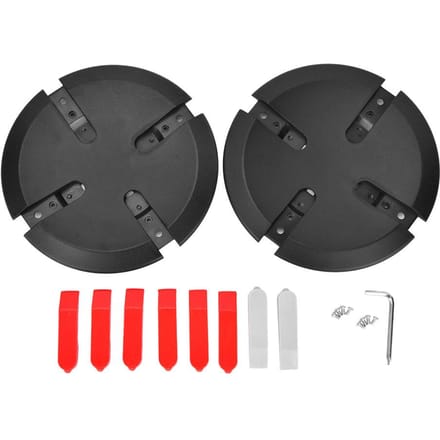 2 STKS ABS Mini Wielnaafkap Band Zijkap Decoratieonderdeel voor Xiaomi Balance Elektrische Scooter black