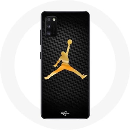 Coque - Michael Jordan - Galaxy A41 - Souple - Jaune - Logo jaune
