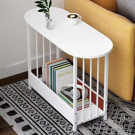 Bijzettafel Bank - Laptoptafel - Banktafel - houtlook