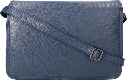 Leather Design Schoudertas met Overslag Revival Vintage Navy