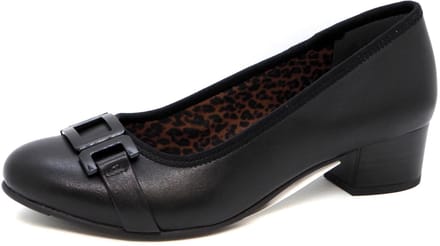 Jana Dames Pump - 22368-001 Zwart - Wijdte H - Maat 37