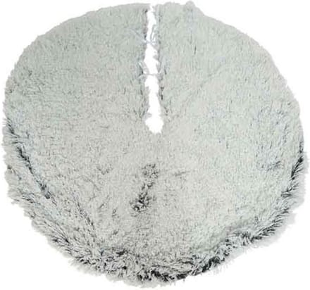 Decoris Kerstboomrok - grijs - hoogpolig - 100 cm - kerstboomkleed - kerstdecoratie