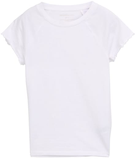 Tom Tailor Denim - Slank raglan T-shirt - Maat S - White