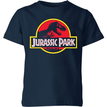 Jurassic Park Logo Kids' T-Shirt - Navy - 110/116 (5-6 jaar)