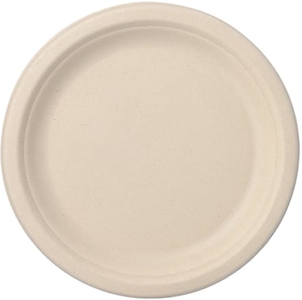 50 Borden van suikerriet pure 1-vaks Ø 23 cm · 2 cm natuur