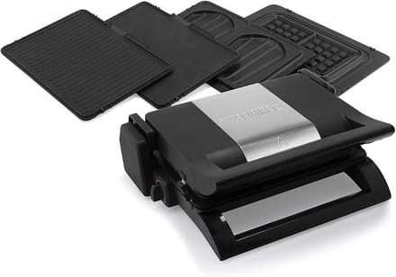 Contact Grill Waffle Maker - Sandwich Maker Multi Grill - Lunch Dinner Desserts - Verwisselbare Platen