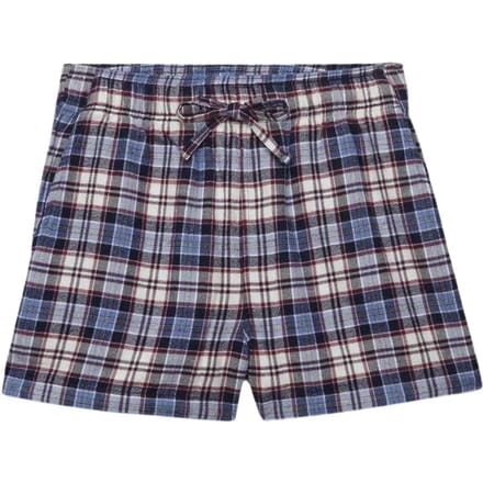 Katoenen geruite elastische short voor vrouwen Superdry